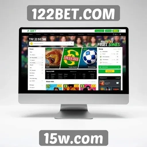 Usabilidade e design da interface do 122BET.COM