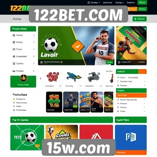 Avaliação da interface do usuário no 122BET.COM
